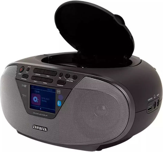Aiwa Dab+ Преносима Аудиосистема с Bluetooth CD USB Радио Черен