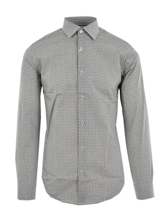 Long-sleeved Cotton Shirt Brown