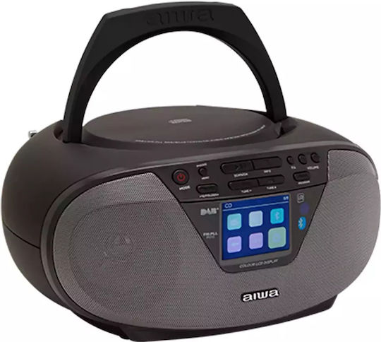 Aiwa Dab+ Преносима Аудиосистема с Bluetooth CD USB Радио Черен