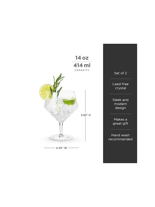 Crystal Bohemia Комплект Чаши за Коктейли 2бр