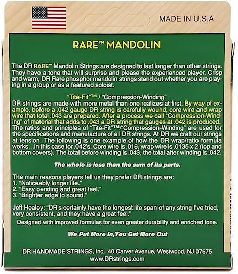 DR Rare Single Mandolin String 36