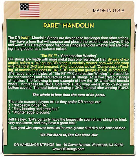 DR Rare Mandolin Strings Set 11 - 40