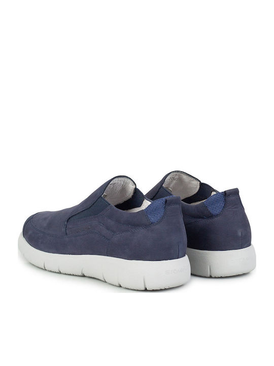 Herren Mokassins in Blau Farbe