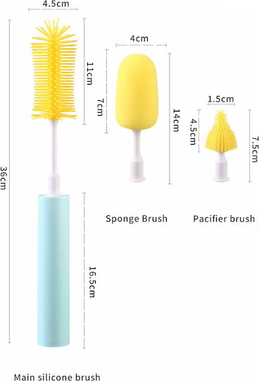Rechargeable 3-in-1 Bottle Cleaning Brush Yixiqo 9870 OEM