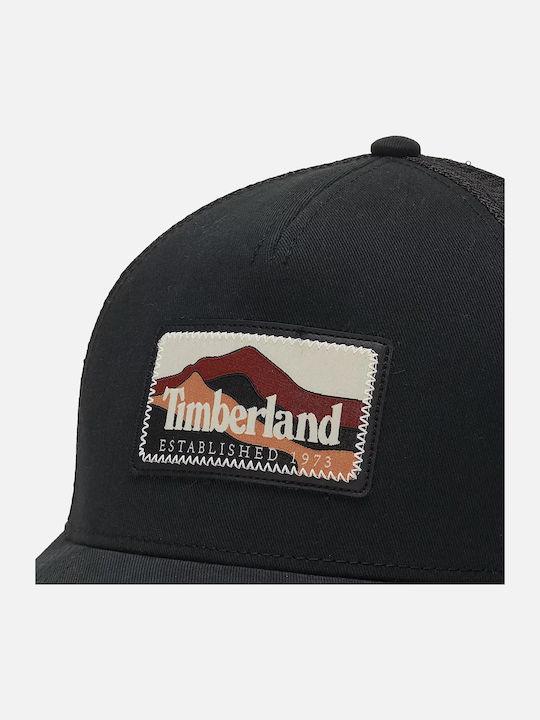 Timberland Mountain Patch Trucker Hat Black Tb0a61x2001