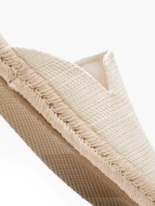 Santiago Mule Espadrilles Flat Mules σε Μπεζ Χρώμα