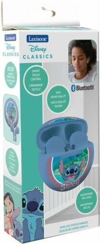 Lexibook Earbud Bluetooth Handsfree Ακουστικά με Θήκη Φόρτισης Stitch
