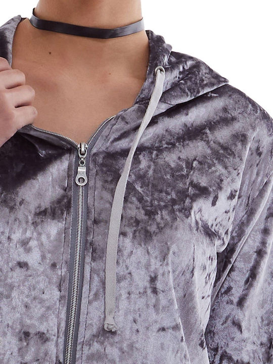 Rouxaki Jacket Gray with Hood