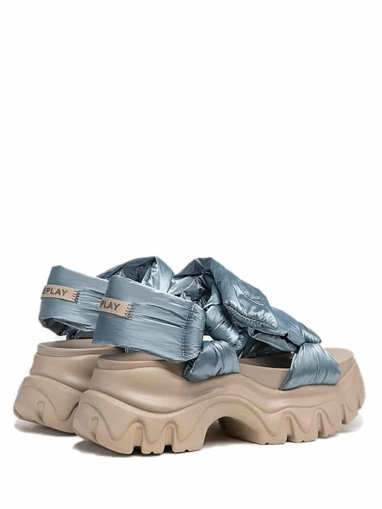 Sandale Casual Damă Albastru Deschis