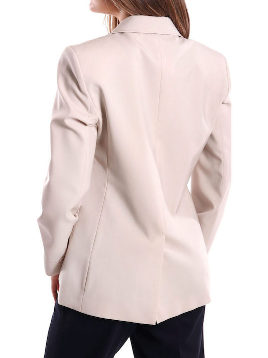Max Mara Weekend Nervoso Damen Doppelreihiges Blazer Beige