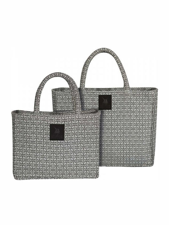 Greenwich Polo Club Fabric Beach Bag Gray