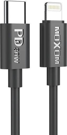 Moxom MX-CB167 USB-C la Cablu Lightning 30W Negru 1.5m