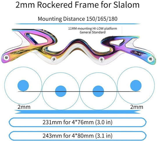 Micro Frame Melt Rocker 243mm 4x80mm Micro