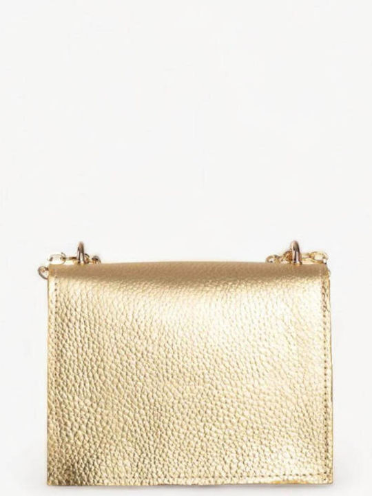Leather Women's Bag Shoulder Gold