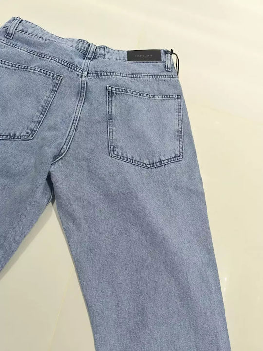 Men's Jeans Pants Elastic Blue