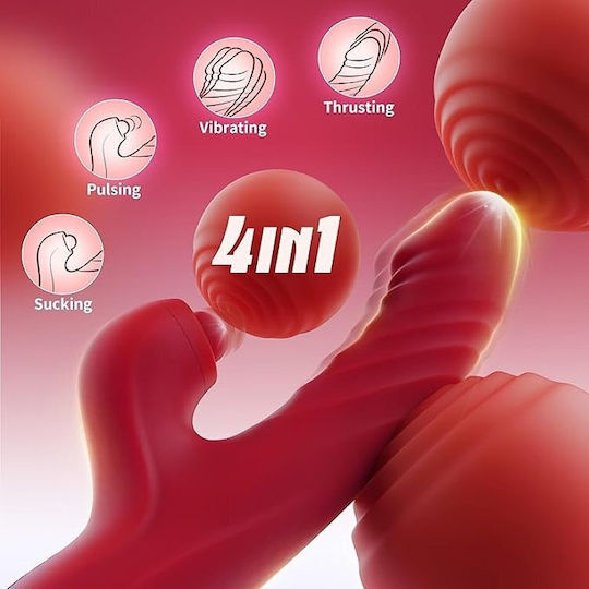 SMD Mephisto Clitoral Stimulation and G Spot Vibrator 2-in-1 Realistic Vibrator Dildo 22.5cm with App Thrusting and Licking Function