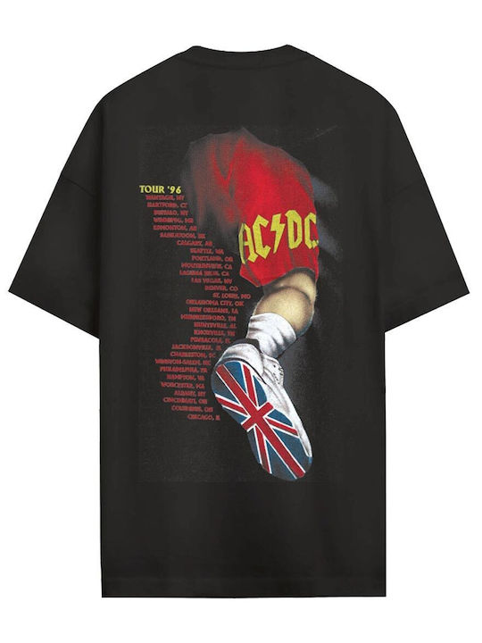 Cotton Division Ac Dc Oversize T-shirt High Voltage Bloody Angus Macto001