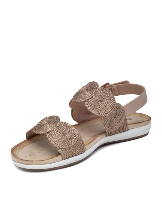 Women's Flat Sandals in Pink Color