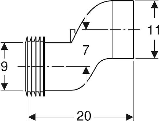 Geberit Anschlussrohr 131.108.11.1
