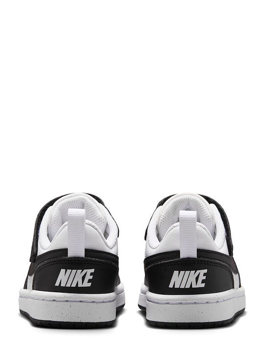 Court Borough Kids Sneakers with Scratch White