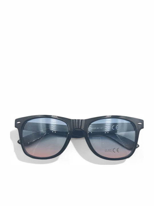 Dasoon Vision Unisex Sunglasses with Black Frame and Blue Lens 2478018