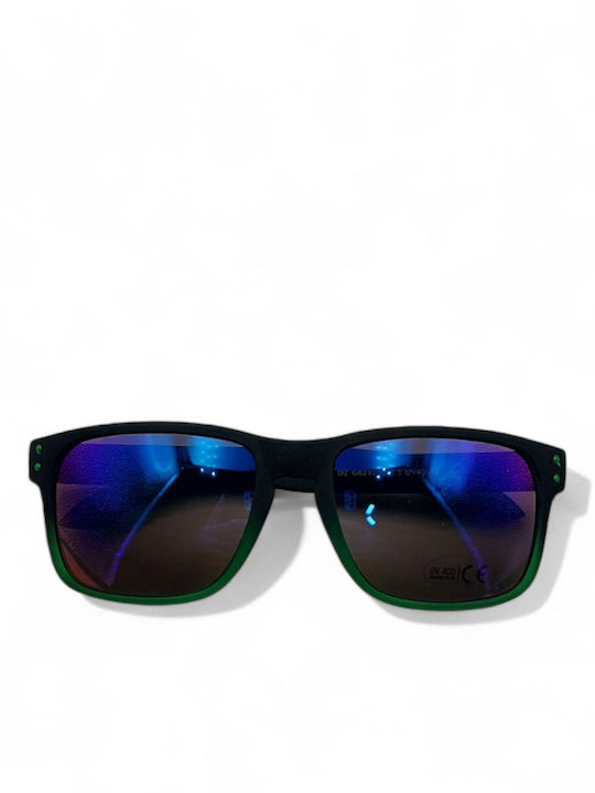 Dasoon Vision Men's Sunglasses with Black Frame and Purple Lens 2478090