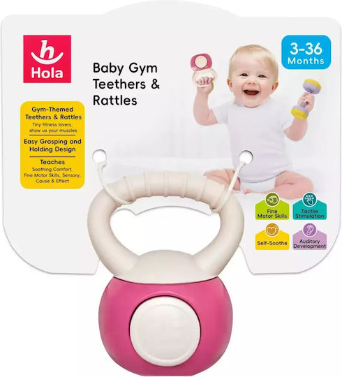 Hola Toys Zornăitoare de dentiție pentru 3 m+