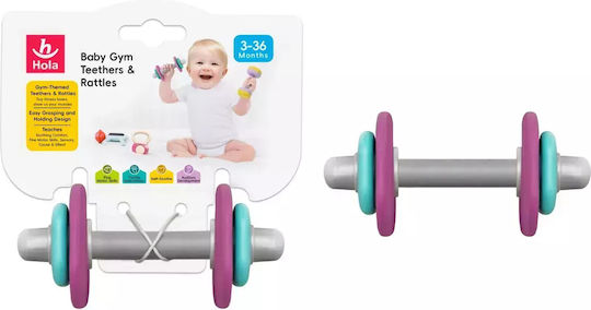 Hola Toys Zornăitoare de dentiție din silicon pentru 3 m+