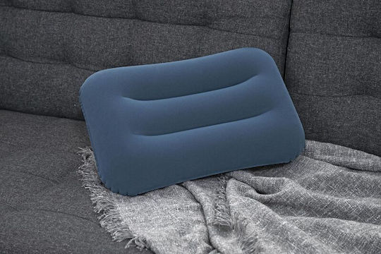 Inflatable Pillow Bestway Flocked Air Camp Pillow 42x26x10cm Blue Blue Bes-67121-bβ_1
