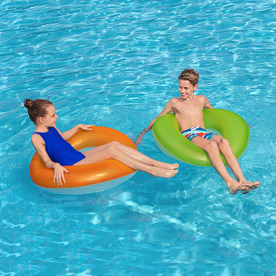 Bestway Inflatable Kids' Swim Ring with Diameter 91cm. from 10 Years Old Green