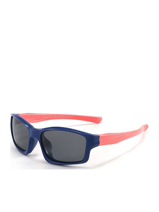 Techsuit Athletic Kids Sunglasses with Polarized Blue Lens for 3-8 Years