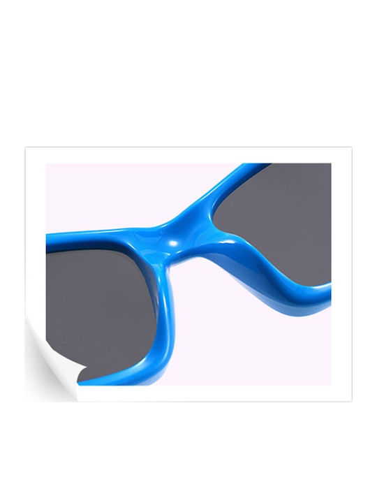 Techsuit Sportliche Kinder-Sonnenbrillen mit polarisierten blauen Gläsern für 3-8 Jahre