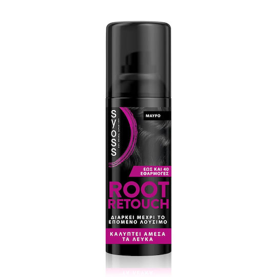 Syoss Root Retouch Βαφή Μαλλιών Μαυρο 120ml
