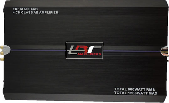 TRF Car Audio Amplifier M 600.4AB 4 Channels (A/B Class)