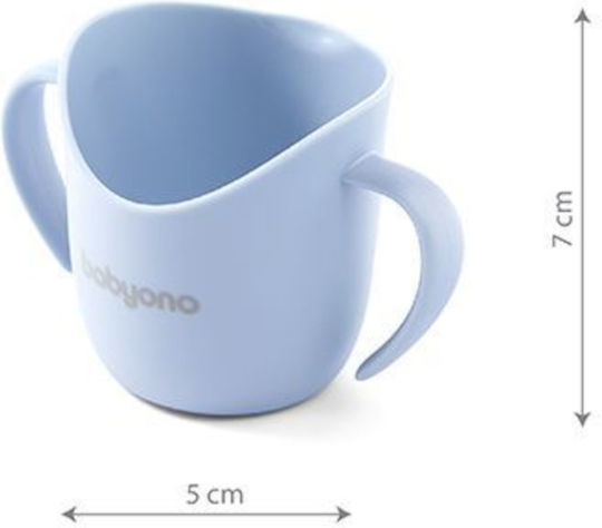 Babyono Baby Cup made of Plastic Light Blue 120ml for 12m+m+