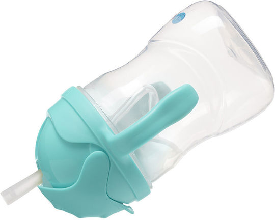 B.Box Baby Cup with Handles and Straw made of Plastic Turquoise 240ml for 6m+m+