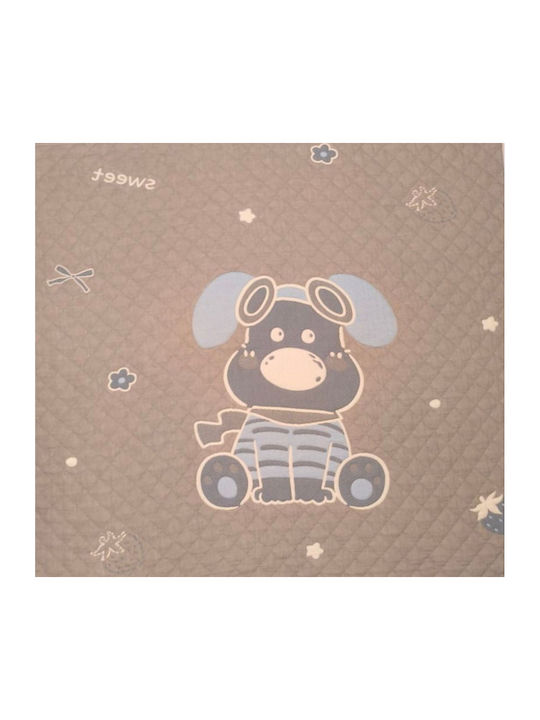Double Sided Cotton Baby Quilt 100x120cm Ciell