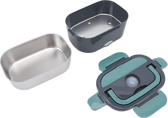 Ηλεκτρικό Δοχείο Φαγητού Inox Πράσινο 23x16.5cm