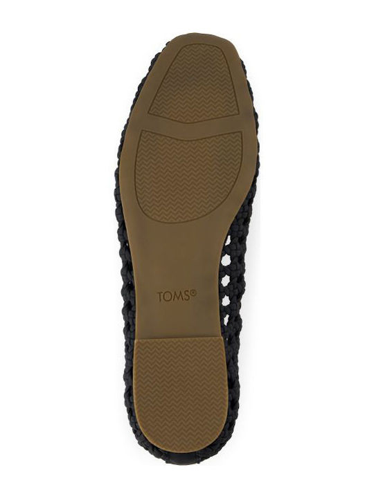 Briella Gewebte Basket Ballerina Damen Ballerinas Schwarz