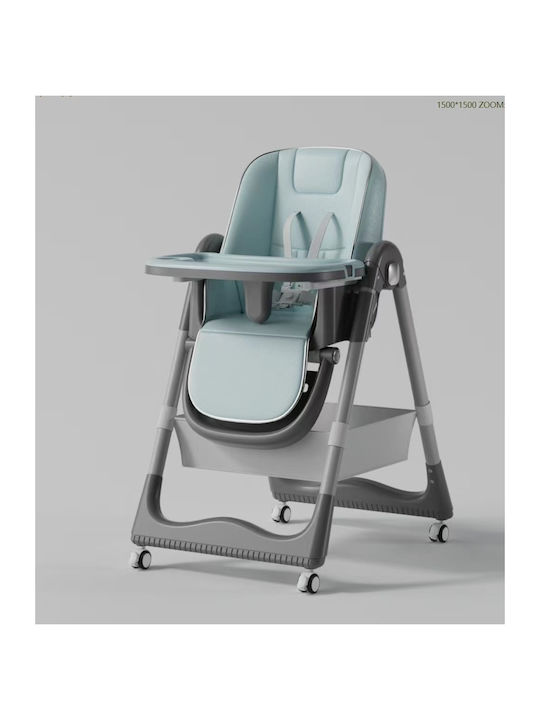 Homeone Foldable Baby Highchair Green Homeone Foldable Baby Highchair Green