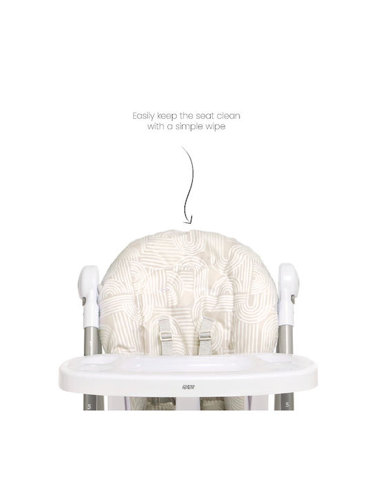 Mamas & Papas Snax Beiges Klappbarer Baby Hochstuhl