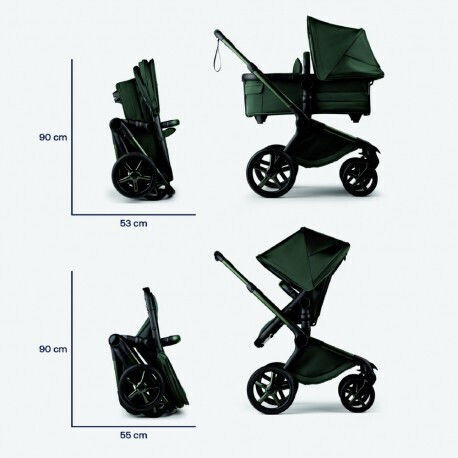 Bugaboo Fox 5 Noir Limited Edition Бебешка количка 2 в 1 Midnight Green