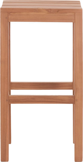 Hocker Bar mit Rückenlehne Hölzernes Nikol Natural 40x40x77cm