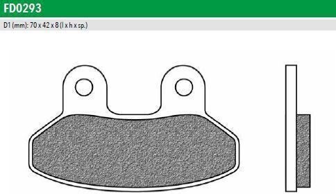 Newfren Motorcycle Brake Pads for Sym Joyride 125