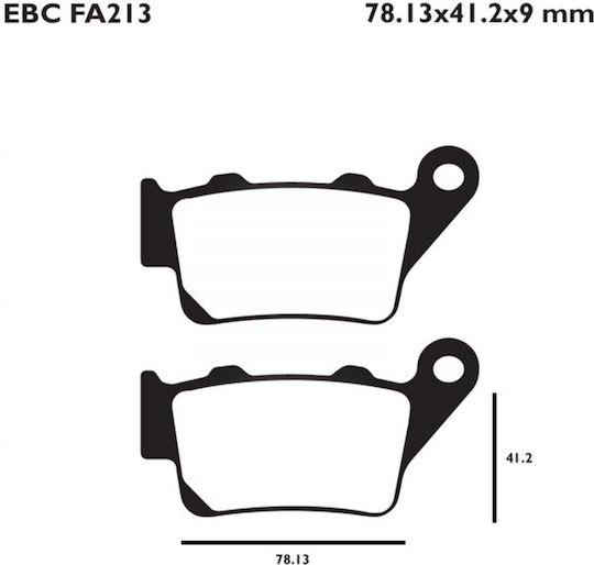 EBC Motorcycle Brake Pads for Aprilia Caponord / Pegaso 650 / Shiver / Dorsoduro Ktm DUKE / 125 Duke / 200 Duke / 690 Duke / 990 Supermoto Triumph Scrambler Yamaha MT-03 / XT 660