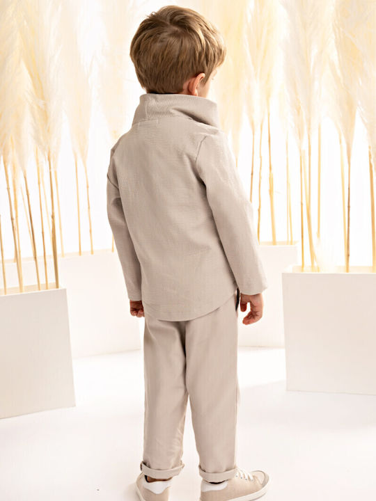 Baptism Suit for Boy Grey 125.13.9900 Baby Bloom Bbm-125-13-9900