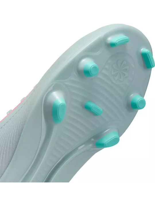 Mercurial Superfly 10 Club FG/MG Kids Soccer Cleats & Shoes Molded Light Blue