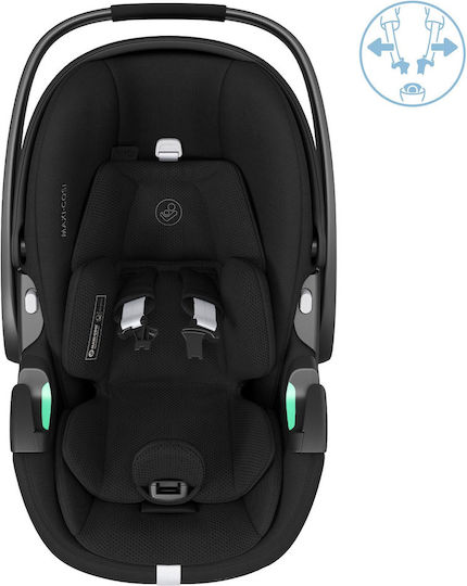Maxi-Cosi Pebble 360 Pro2 Детско Столче за Кола i-Размер с Isofix Основно черно