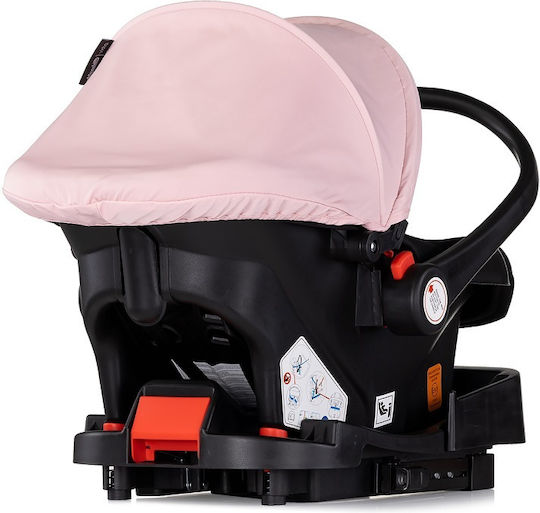 Chipolino Baby Car Seat with Isofix Pink Marshmallow 0-13 kg