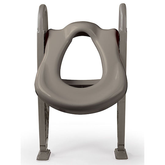 Dolu Toddler Toilet Seat Grey with Footrest, Handles & Cushion